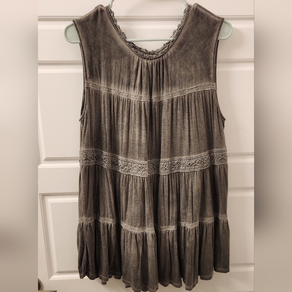 Knox Rose Gray Sleeveless Women's Top